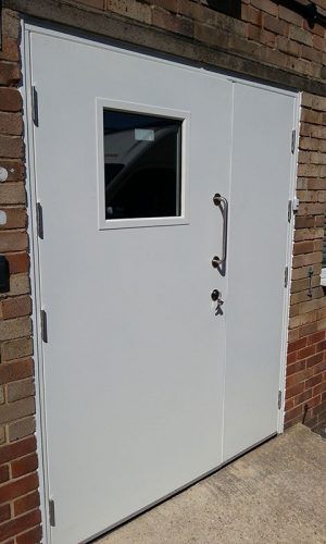 White Industrial High-Speed Door – Empire Industrial Doors