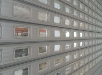 roller shutter door with windows