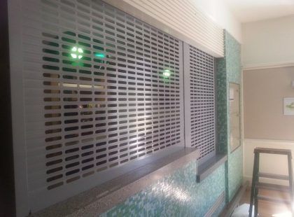 store see through shutter