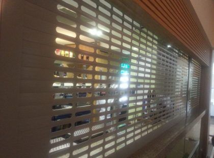 store see through shutter
