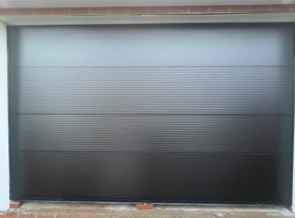 grey industrial door