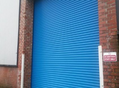 blue shutter