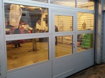 glazed door
