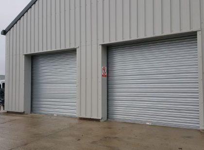 metal shutters front doors