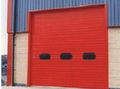insulated roller red door